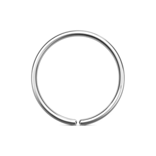 Image of HighSpark 92.5 Sterling Silver Nose Ring for Women | Simple & Elegant Nose Piercing for Women & Girls | Lovely Gift
