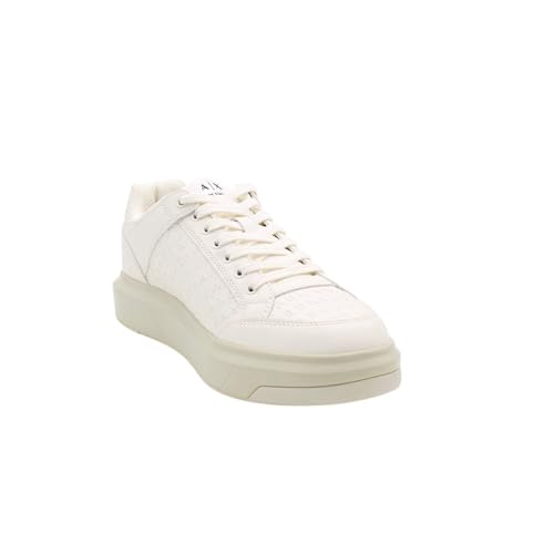 Armani Exchange London Sneaker, Scarpe Da Ginnastica Uomo, Bianco Sporco, 41 Eu - 6