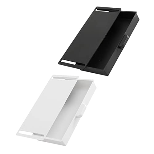 GRIRIW 2Pcs cabinet drawers under desk drawer desk Stationery Organizer stand cupboard No punching office drawers for under stationery box top abs