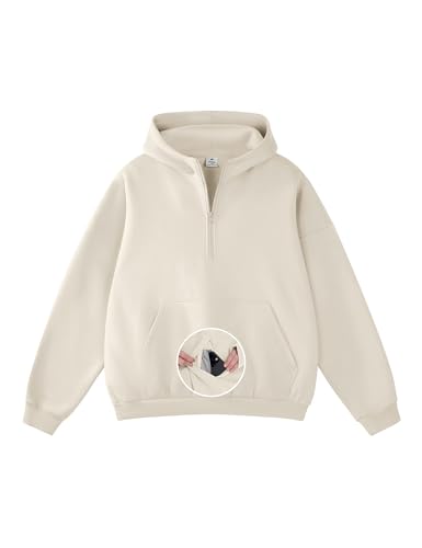 FAIABLE Half Zip Oversized Sweatshirts Hoodies for WoWomen Fleece...