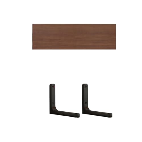 Équerre en bois en L pour cloison d'étagère de 100 x 20 mm couleur noyer clair