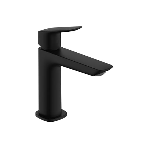 hansgrohe Logis Fine Bathroom Faucet 1 Hole Single Handle Bathroom Sink Faucet for Vanity 1.2 GPM Matte Black 71253671