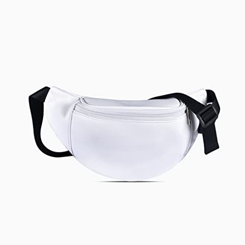 Fashion All-match White Outdoor Travel Shopping Casual Messenger Mobile Phone Fanny Pack