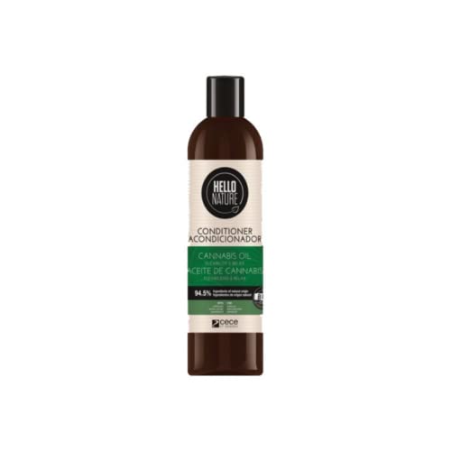 Hello Nature Cannabis Oil Conditioner | Acondicionador de Aceite de Cannabis 300 ml | Acondicionador Pelo | Indicado Para Cabello Sin Brillo | Revitaliza Cabello Frágil | Nutrición y Regeneración Cover