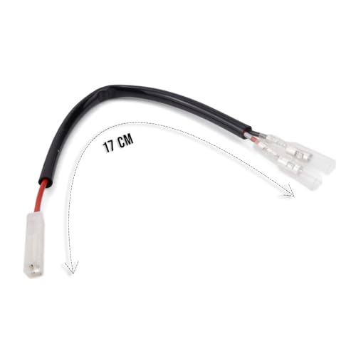Image of Aharon Motorcycle 12V Cable Wire Extension /Adapter for LED Turn Signal Lights | Compatible with Honda Motorcycles | Bike Indicator Blinkers | Waterproof Indicator Light Connector Plug
