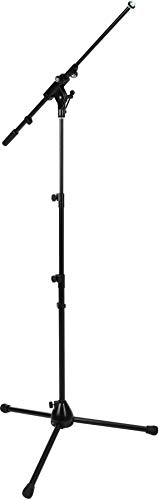 Pied de micro K & M Stands 25200.500.55 noir pliable et réglable