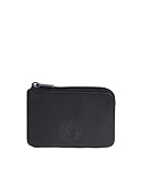 Coronel Tapioca - Carteras para Hombre de Piel - Cartera Hombre con Monedero - Monedero Hombre Casual - Cartera Tarjetero Hombre Gran Capacidad Cierre de Cremallera, negro