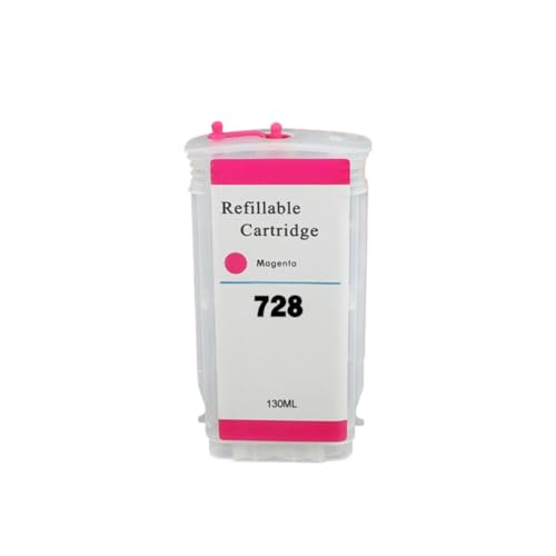 Cartouche 728 rechargeable avec puce automatique pour traceur 130ML