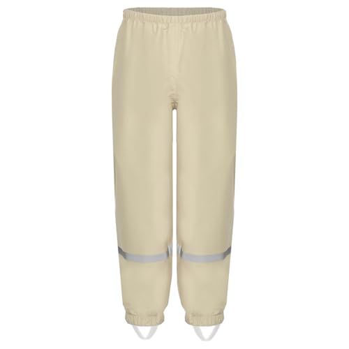 YiZYiF Unisex Girls Boys Water Resistant Rain Pants Waterproof and Windproof Outdoor Rain Trousers 2-12 Years3