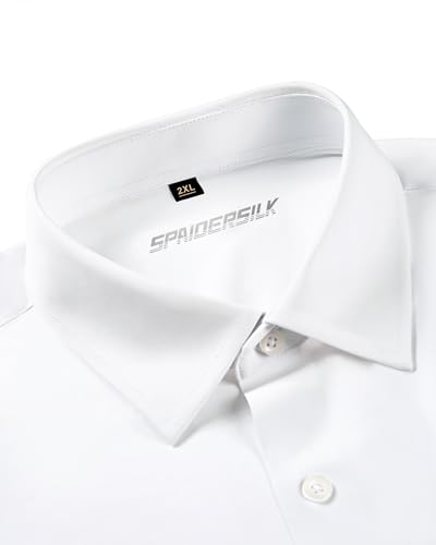 Men's 4-Way Stretch Dress Shirts Long Sleeve Wrinkle Free Slim Fit Business Casual Button Down Shirts for Men3