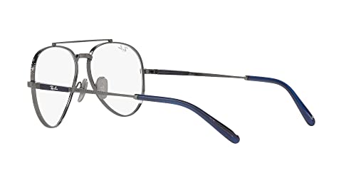 Image of Ray-Ban unisex-adult Rx8225v Aviator Titanium Pilot Prescription Eyewear Frames