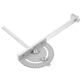 HAKIDZEL Präzisions Anschlagsystem für Tischkreissäge aus Metall Installieren und Bedienen für Selbstgemacht Holzbearbeitung zu Hause Silberfarben