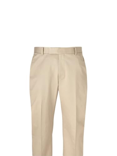 Paul Fredrick Men's Non-Iron Cotton Stretch Twill Flat Front Pant2