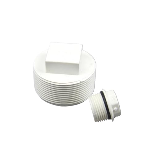 Bouchon fileté mâle PVC pour hivernage de piscine 3,8 cm