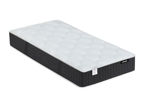 Vente-unique Matelas de Relaxation 80 x 200 cm Ressorts ensachés et mémoire de Forme - PAROX II de DREAMEA