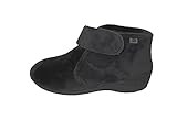  Zapatilla de estar por casa/Mujer/Berevëre/Suapel/Suela Goma/Cuña 3 cm/Tipo Botin/Cierre Velcro/Color: Gris/Talla 39