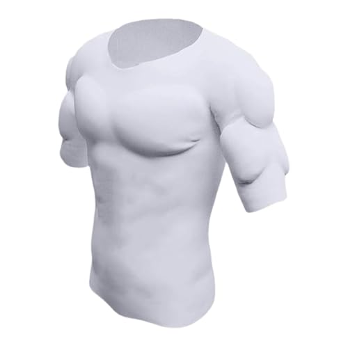 Image of Enakshi Fake Muscle T Shirt Men Costume Fake Shoulders for Dress up New Year Cosplay L|Clothing Shoes & Accessories | Costumes Reenactment Theater | Costumes | Men