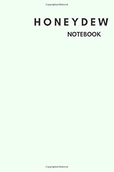 Paperback Honeydew Notebook: Notebook,Journal, Diary,the notebook for creative note taking or journaling at school.Perfect gift for Women and Men (110 Pages, Blank, 6 x 9) Book