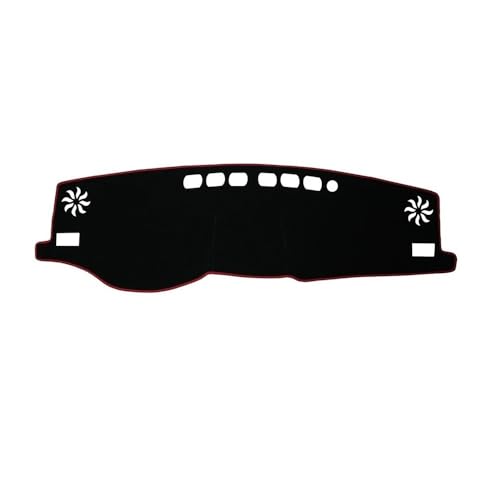 Tapis de tableau de bord pour RAV4 XA50 2019-2023 en polyester rouge protégeant du soleil
