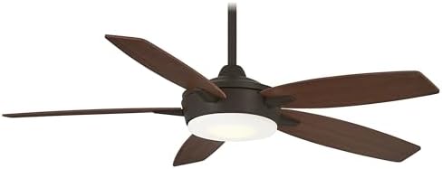 Minka-Aire F690L-ORB/MM Espace 52 Inch Ceiling Fan with Integrated 18W Dimmable LED Light in Oil Rubbed Brone Finish