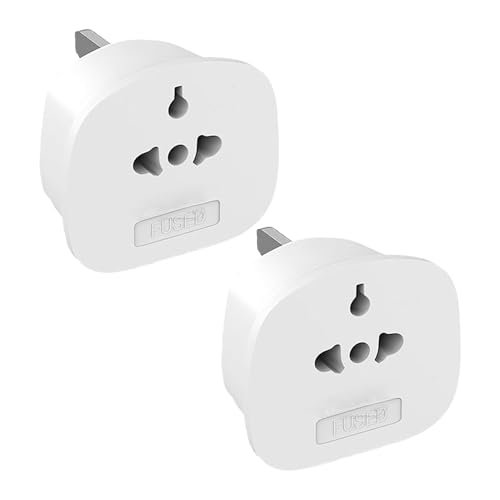 Adaptador de viaje | Cable de carga de 2 piezas con enchufe | Convertidor estándar británico con fusible 13A para Malasia Singapur Vietnam Dispositivos Electrónicos