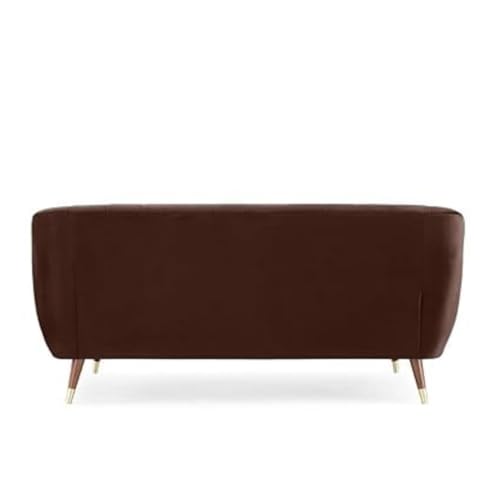 Image of 3 Seater Sofa Set with Two Cushions Perfect for Home Office Guests Living Room (Brown, 3 Seater)