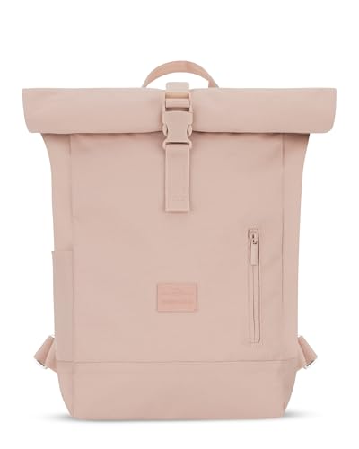 Johnny Urban Rucksack Damen & Herren Klein Rosa - Robin Small - Kleiner Rolltop Daypack mit 12 Zoll Laptopfach - Tagesrucksack für Uni City Business - Wasserabweisend