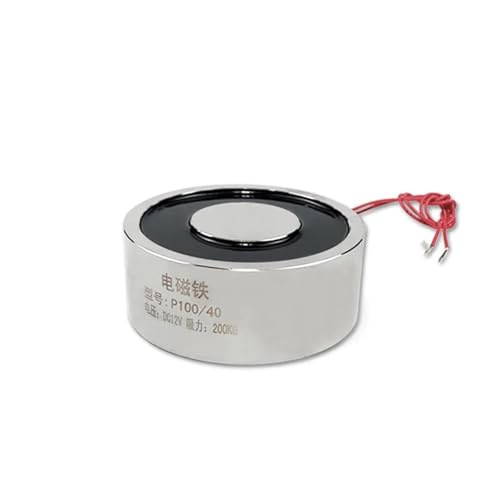 Électro-aimant de levage P100/40 DC12V solénoïde puissant de 200kg 2000N pour levage industriel - 2