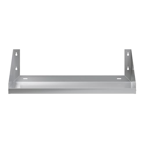 Image of AmGood Stainless Steel Wall Shelf with Side Guards (36 inch Long x 18 inch Deep)