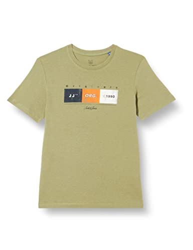 JACK&JONES JUNIOR Jorbrady tee SS Crew Neck Jnr Camiseta, Verde Aceite, 152 cm para Niños Cover