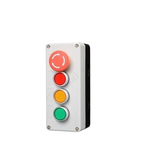 Interrupteur industriel 4 et 5 vitesses 24V 220V étanche avec bouton d'arrêt d'urgence
