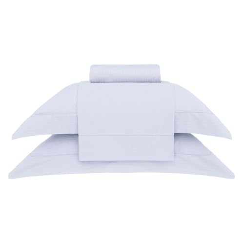 Buddemeyer Jogo de Cama Casal Cetim 300 Fios Damask Stripes