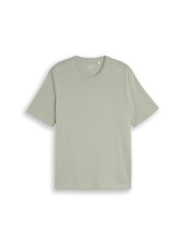 TOM TAILOR Herren Basic T-Shirt mit Logo-Stickerei – Ansicht 4