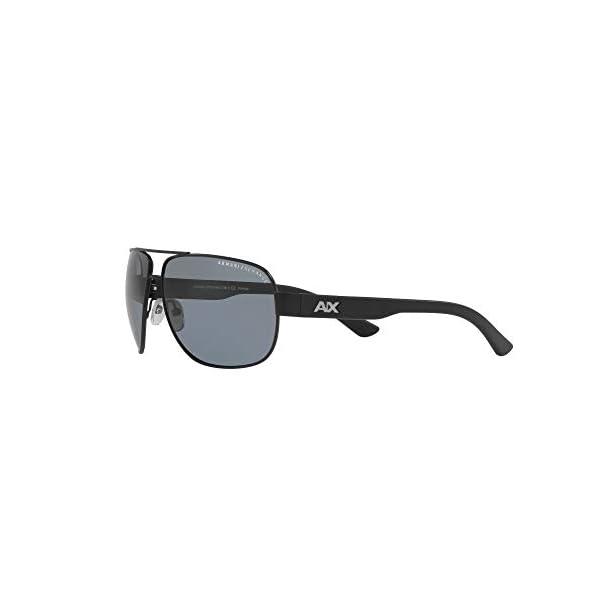 A|X ARMANI EXCHANGE Men's AX2012S Sunglasses, Matte Black/Grey Polarized, 62 mm - Image 4