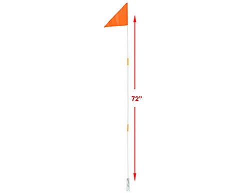 Lowrider Safety Flags 3pc 72