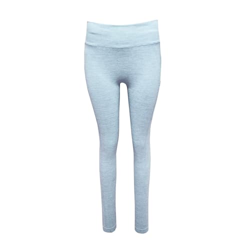 Image of Tri Dri Womens/Ladies Melange Sculpted Seamless 3D Leggings (M) (Sky Blue)