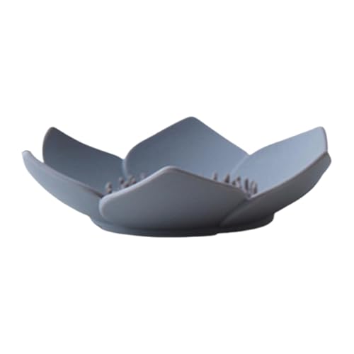 Soporte para Jabón En Barra - Soporte para Barra De Jabón De Silicona, Jabonera De Silicona Autodrenante, Jabonera para Barra De Ducha, Jabonera con Flores De Loto | Jaboneras De Silicona para Ducha,
