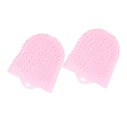 TOVINANNA Face Exfoliant Brush 2pcs Silicone Facial Cleansing Brush for Men Deep Clean Face Scrubber