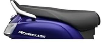 Image of Premium Water Resistant Seat Cover for Suzuki Access 125 Durable Black Stretchable Scooty Seat Protection Cover Design (Black - 4)