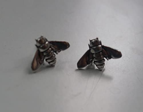 Bee Earrings Studs Tiny Mini Bumble Honey Stainless Steel BEE Flying Stud Earring3