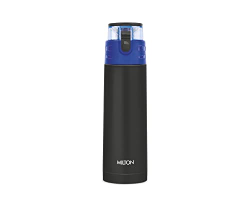 Milton Atlantis 600 Thermosteel Hot and Cold Water Bottle,500 ml,Black