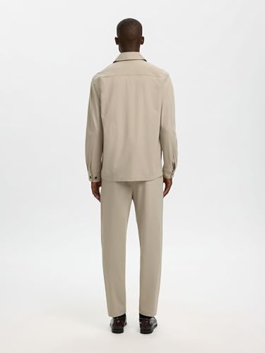 Overshirt bi-stretch Slhreg Lorent idéale du bureau aux sorties