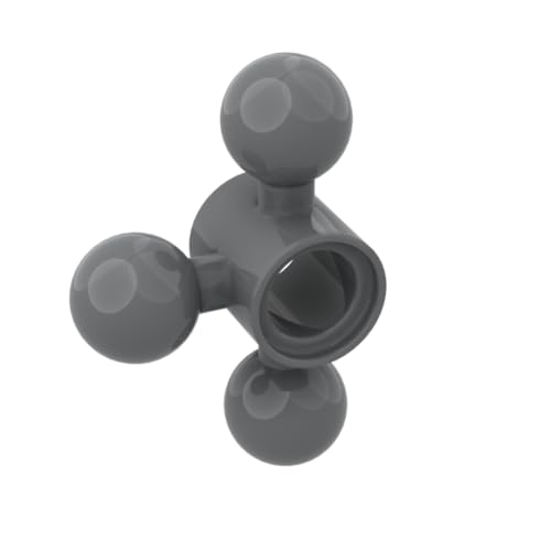 Gobricks Shaft Bolt Connection Three-Ball Steering Ball Device 50PCS Compatible with Lego GDS-90012 15460 Classic Bulk Toy MOC Color:Dark Bluish Gray 199
