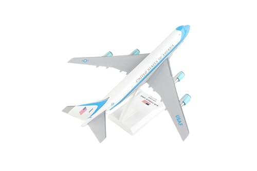 Skymarks Air Force One Boeing 747-200 VC-25 1/250 Scale Snap-Fit Model – 11” Length, 9.4” Wingspan – Officially Licensed Collectible Airplane with Display Stand - Image 5