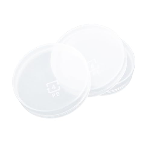 Ciieeo 100pcs Milk Bottle Replacement Lids Plastic Leak-resistant Caps for Dairy Yogurt Drink