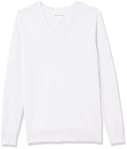 Image of Amazon Essentials Women's Lightweight Long-Sleeve V-Neck Cotton Sweater