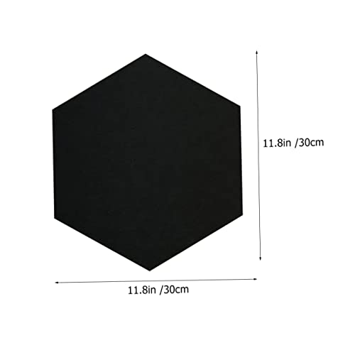 SHOWERORO Panel Acústico Gimnasio 12 Piezas Hexágono Adhesivos de Pared Amortiguadores de Sonido DIY Feltro Tablero de Anuncios Decoración Oficina miniatura 2