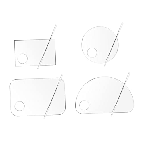 IWOWHERO Acrylic Palette Makeup Mixing Pallet Foundation Mixer Nail Art Supplies