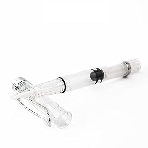 2023 1PCS Transparent Interesting Brush Pen Piston Brush Nib 14.2CM/5.6