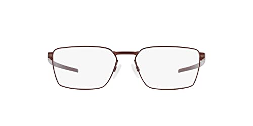 Oakley Armação masculina Ox5073 Sway Bar retangular para óculos de grau, Lente de demonstração/granache escovada, 55 mm